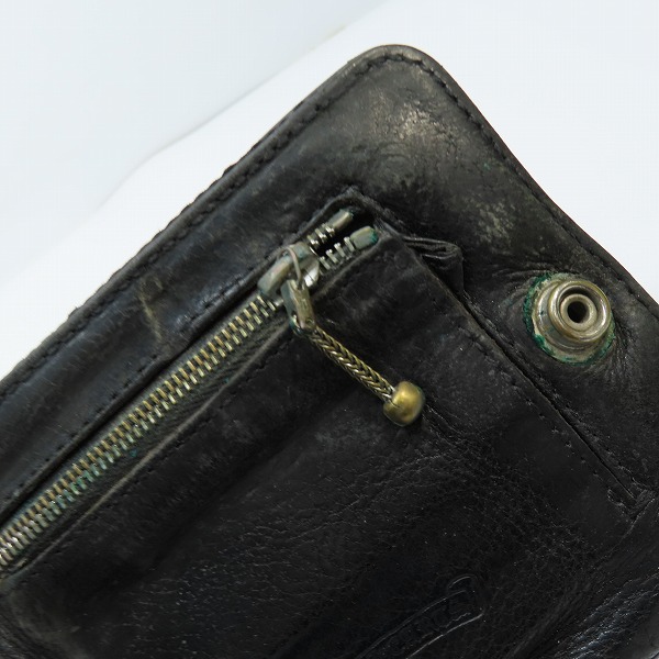 実際に弊社で買取させて頂いたCHROME HEARTS/クロムハーツ 1SNAP CROSS BALL BUTTON WALLET 1スナップ クロスボール ボタン ウォレット 二つ折り財布の画像 7枚目