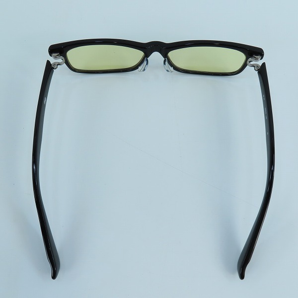 実際に弊社で買取させて頂いた999.9/フォーナインズ フルリム 度入り イエローレンズ アイウエア/メガネフレーム/サングラス NP-61の画像 2枚目