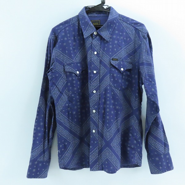 実際に弊社で買取させて頂いたRATS/ラッツ 17SS バンダナ柄ウェスタンシャツ 17RS-0504/L