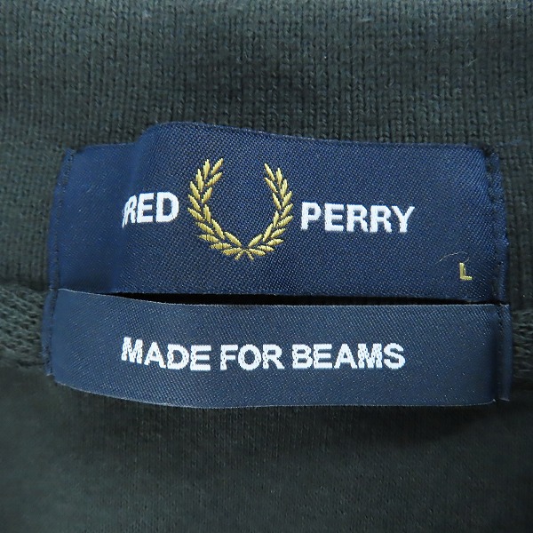 実際に弊社で買取させて頂いたFRED PERRY×BEAMS/フレッドペリー×ビームス 長袖ポロシャツ FZ1955/Lの画像 2枚目