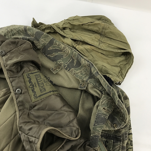 実際に弊社で買取させて頂いたHYSTERIC GLAMOUR/ヒステリックグラマー レッドツェッペリン M-65 フィールドミリタリージャケット 4AB-1062 Mの画像 7枚目