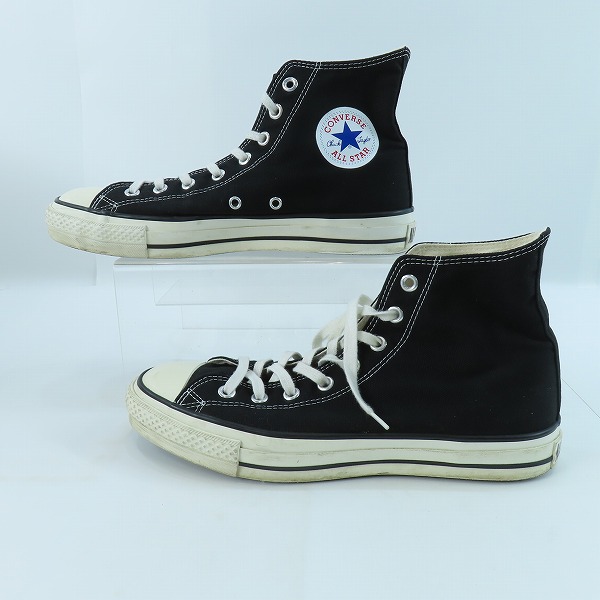 実際に弊社で買取させて頂いたCONVERSE/コンバース Made in JAPAN/日本製 CANVAS AS J HI オールスター ブラック/9の画像 3枚目