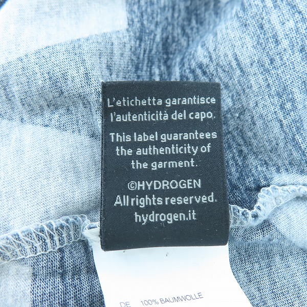 実際に弊社で買取させて頂いたHYDROGEN/ハイドロゲン 星柄 長袖 Tシャツ/ロンT カットソー/XXLの画像 4枚目