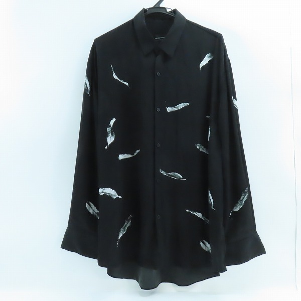 実際に弊社で買取させて頂いたLAD MUSICIAN/ラッドミュージシャン 19AW フェザーリーフ 長袖 ビッグ シャツ 2219-134/46