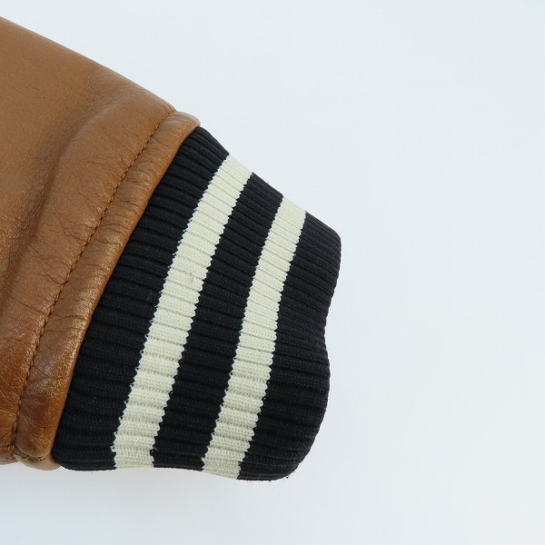 実際に弊社で買取させて頂いた【JPタグ】COACH/コーチ 袖レザー切り替え ジャケット F85830/Mの画像 6枚目