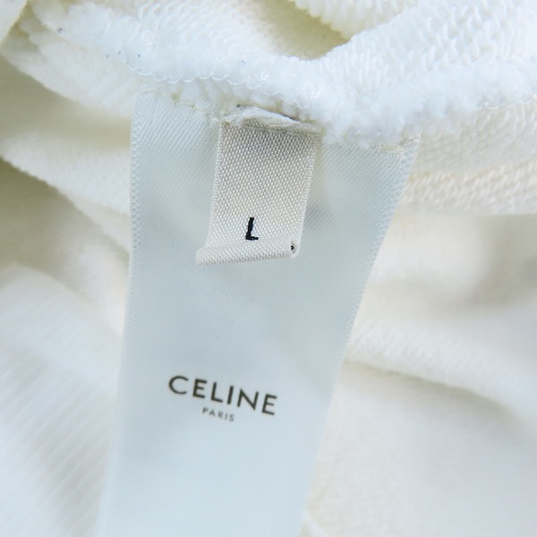 実際に弊社で買取させて頂いたCELINE by Hedi Slimane/セリーヌバイエディスリマン 21SS ロゴ スタッズ プルオーバーパーカー 2Y323052H/Lの画像 3枚目