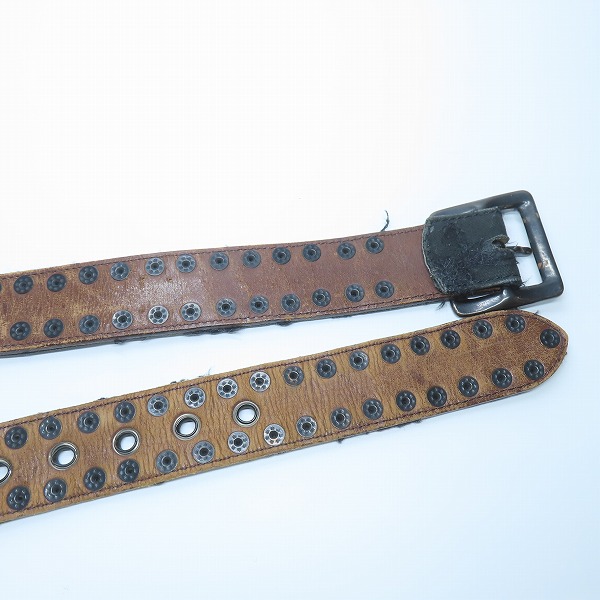 実際に弊社で買取させて頂いたroar/ロアー レザー スタッズ ベルトの画像 2枚目