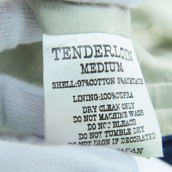 実際に弊社で買取させて頂いたTENDERLOIN/テンダーロイン ジップアップジャケット/Mの画像 3枚目