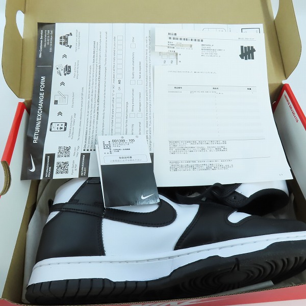 実際に弊社で買取させて頂いたNIKE/ナイキ DUNK HIGH RETRO/ダンク ハイ レトロ チャンピオンシップホワイト DD1399-105/27の画像 8枚目