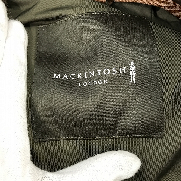 実際に弊社で買取させて頂いたMACKINTOSH/マッキントッシュ 高密度ポリエステル ライナー付き フーデッド コート G1C71-214-74 /40の画像 2枚目