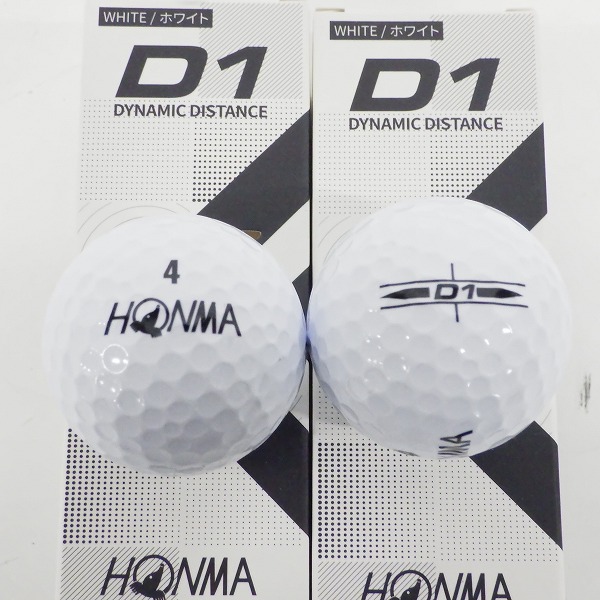 実際に弊社で買取させて頂いた【未使用】HONMA/ホンマ D1・plus・SPEEDMONSTER  DYNAMIC DISTANCE ゴルフボール ホワイト 5スリーブ/計15個 の画像 1枚目