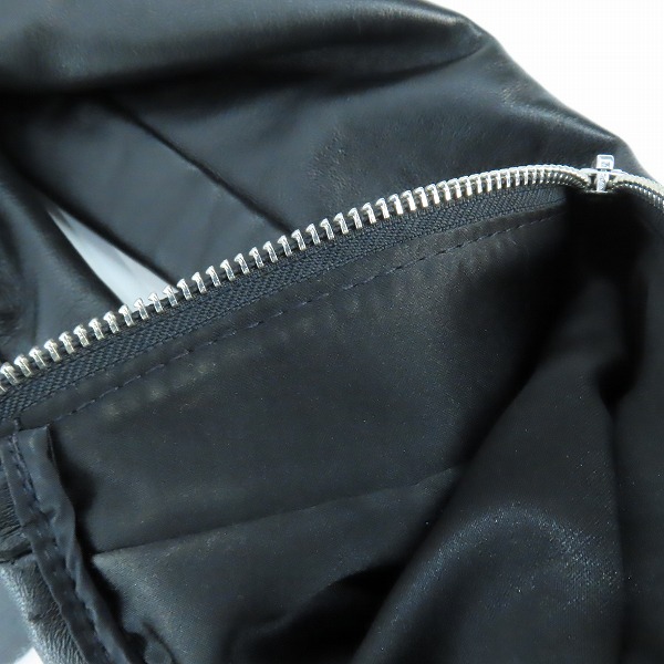 実際に弊社で買取させて頂いたSchott/ショット 218W WOMENS LAMB ONESTAR RIDERS/ラム ワンスター ダブルライダースジャケット 7197 7823950076/Sの画像 8枚目