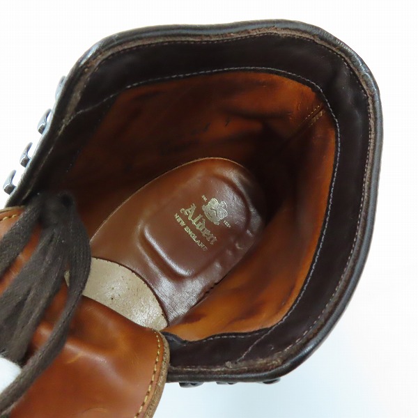 実際に弊社で買取させて頂いたALDEN/オールデン クロムエクセル タンカーブーツ 純正シューツリー付き 45407H/9.5の画像 4枚目