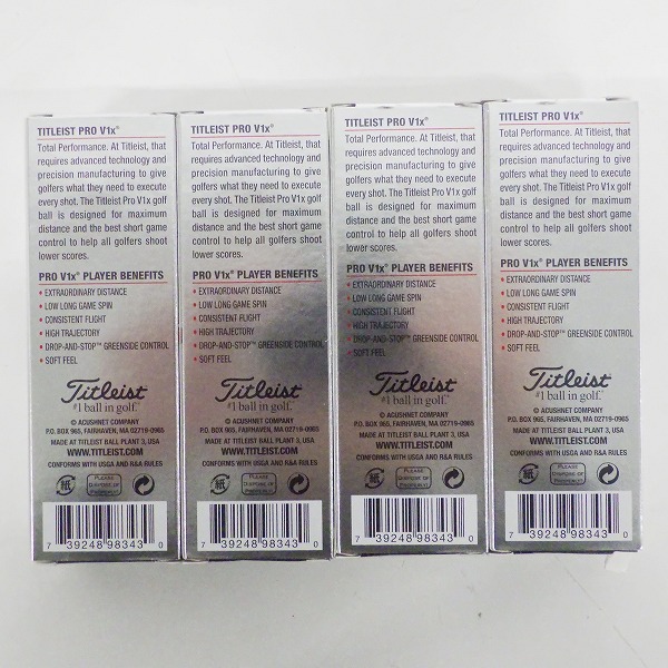 実際に弊社で買取させて頂いた【未使用】Titleist/タイトリスト PRO V1x ゴルフボール ホワイト 1ダースの画像 3枚目