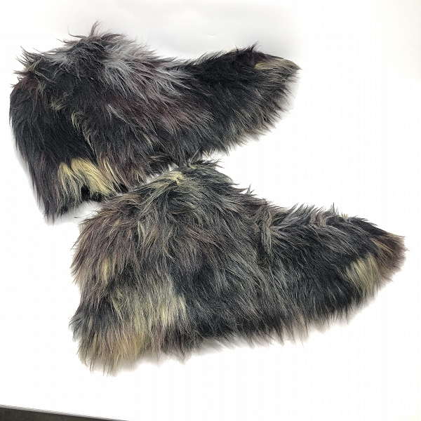 実際に弊社で買取させて頂いたJULIUS/ユリウス JACQUARD FUR SHOES COVER/ジャガード ファー シューカバー 847ACU4-F