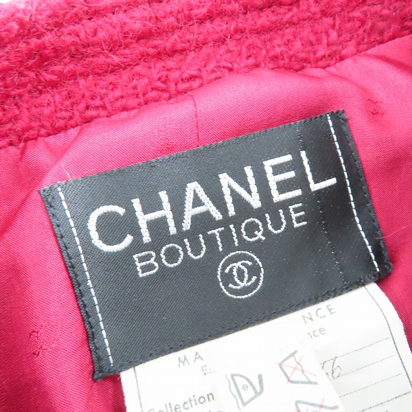 実際に弊社で買取させて頂いたCHANEL/シャネル ヴィンテージ CCゴールドボタン ダブルツイードジャケット/34の画像 2枚目