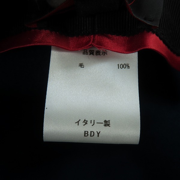 実際に弊社で買取させて頂いたBorsalino/ボルサリーノ 18.57 ロゴ  プレート フェルトハット/61の画像 5枚目