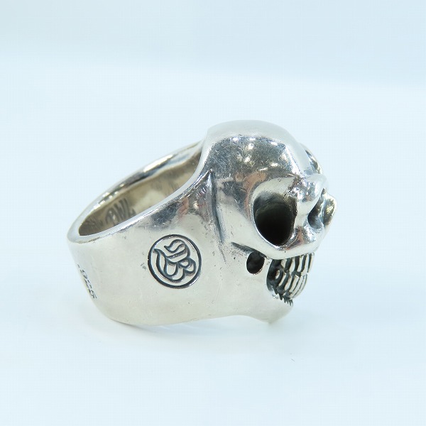 実際に弊社で買取させて頂いた【ギャラ付き】BWL/Bill Wall Leather/ビルウォールレザー グッドラックスカル リング 19号の画像 4枚目