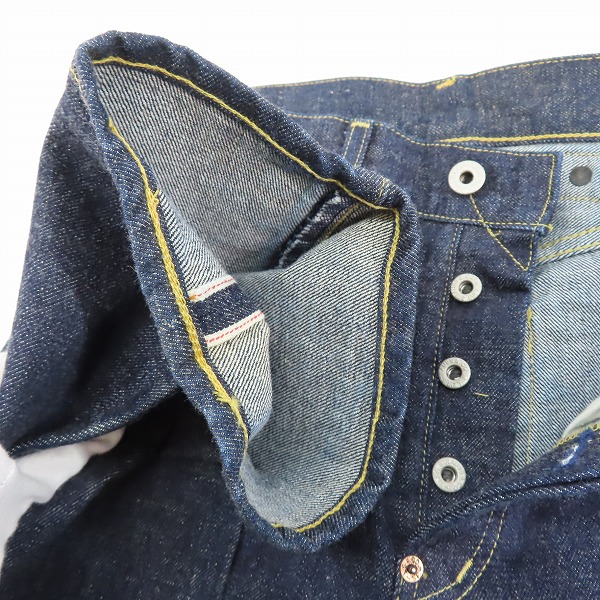 実際に弊社で買取させて頂いた【未使用】LEVIS/リーバイス 702-XX VINTAGE CLOTHING 30'S復刻 刻印J22 ビッグE /W29L36の画像 2枚目