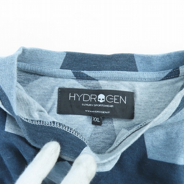 実際に弊社で買取させて頂いたHYDROGEN/ハイドロゲン 星柄 長袖 Tシャツ/ロンT カットソー/XXLの画像 2枚目