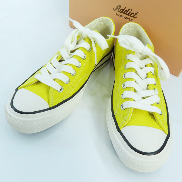 実際に弊社で買取させて頂いたCONVERSE/コンバース ADDICT/アディクト CHUCK TAYLOR LEATHER OX 1AD987/27.5