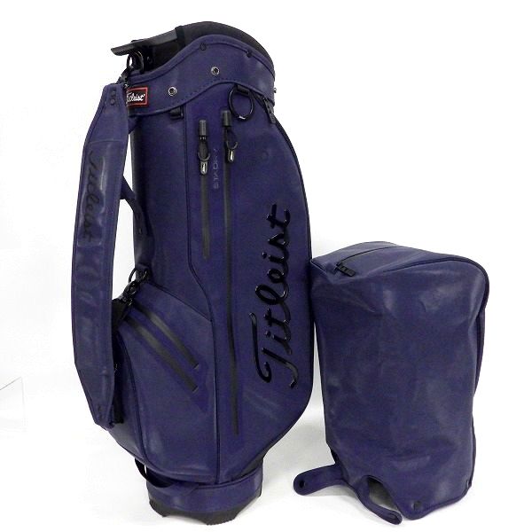 実際に弊社で買取させて頂いたTitleist/タイトリスト CB132 エリートパフォーマンス 5 STADRY 防水仕様 9.5型 5分割キャディバッグ ネイビー