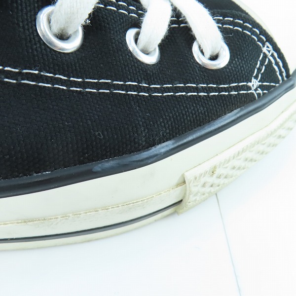 実際に弊社で買取させて頂いたCONVERSE/コンバース Made in JAPAN/日本製 CANVAS AS J HI オールスター ブラック/9の画像 8枚目