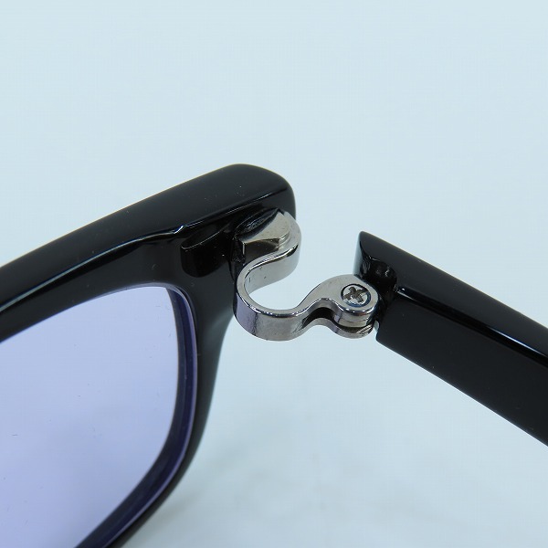 実際に弊社で買取させて頂いた999.9/フォーナインズ フルリム 度入り パープルレンズ アイウエア/メガネフレーム/サングラス NP-61の画像 4枚目