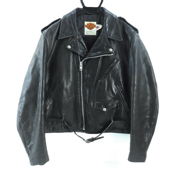 実際に弊社で買取させて頂いたHARLEY DAVIDSON/ハーレーダビッドソン Schott別注 ダブルライダース/46