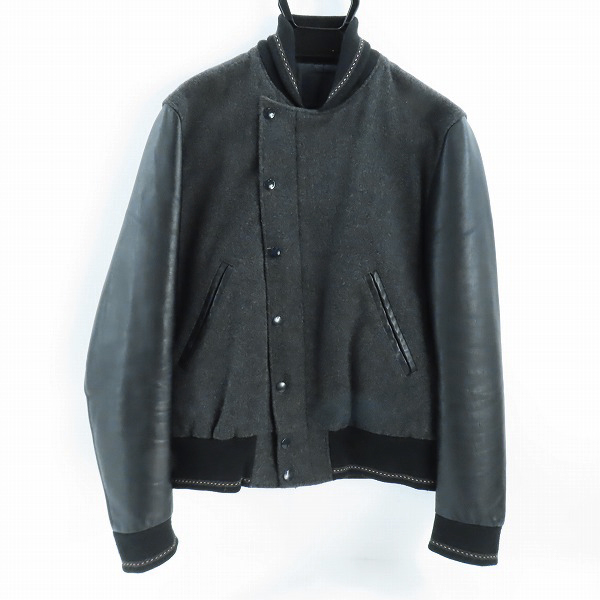 実際に弊社で買取させて頂いたLAD MUSICIAN/ラッドミュージシャン 袖レザー スタジャン 2212-353/44