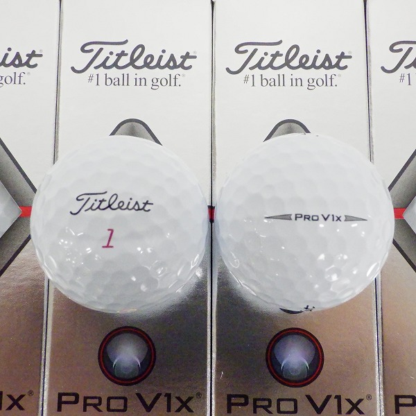 実際に弊社で買取させて頂いた【未使用】Titleist/タイトリスト PRO V1x ゴルフボール ホワイト 2ダースの画像 1枚目