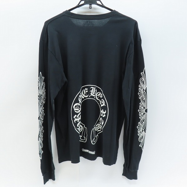 実際に弊社で買取させて頂いた【JPタグ】CHROME HEARTS/クロムハーツ ホースシュープリント ロングスリーブ/長袖 カットソー/Tシャツ/ロンT XLの画像 1枚目