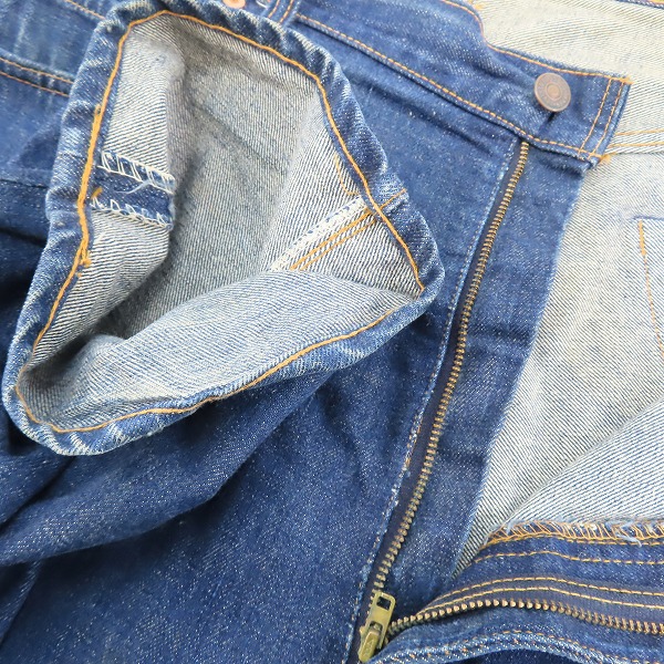 実際に弊社で買取させて頂いたLEVIS/リーバイス 505 刻印5 42TALONジッパーフライ ビッグE バックポケットシングル ヴィンテージデニムパンツ 505-0217の画像 2枚目