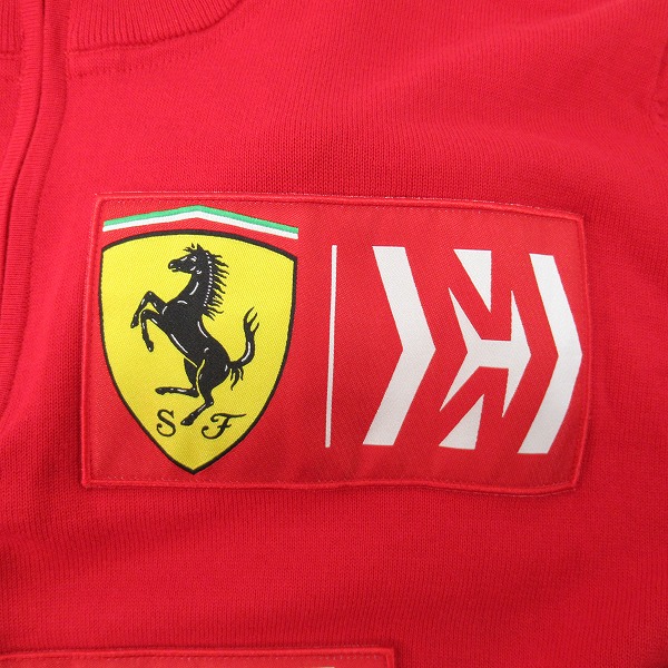 実際に弊社で買取させて頂いた【未使用】PUMA/プーマ FERRARI/フェラーリ  チームウェア ハーフジップニット/Lの画像 7枚目