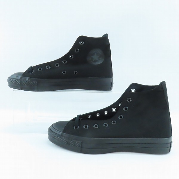 実際に弊社で買取させて頂いた【未使用】CONVERSE/コンバース 日本製 CANVAS AS J HI キャンバス スニーカー ブラックモノ/8の画像 3枚目