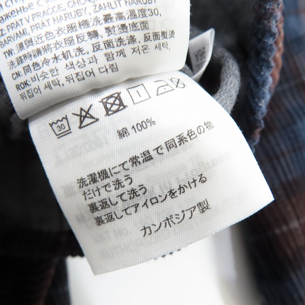 実際に弊社で買取させて頂いた【未使用】Carhartt WIP/カーハート L/S Flint Shirt コーデユロイシャツ I029442/Lの画像 4枚目