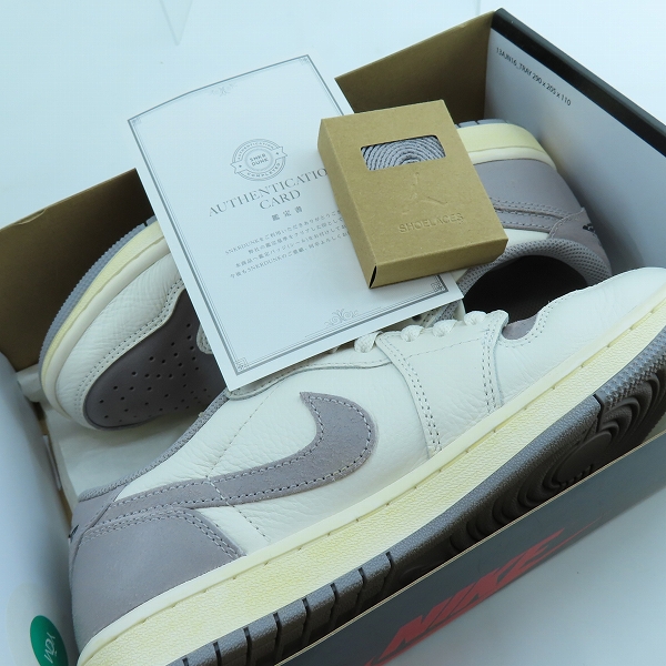 実際に弊社で買取させて頂いたNIKE/ナイキ AIR JORDAN 1 RETRO LOW OG/エアジョーダン1 レトロ ロー アトモスフィアグレー CZ0790-101/25の画像 8枚目