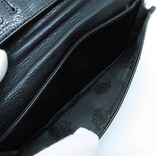 実際に弊社で買取させて頂いたCHROME HEARTS/クロムハーツ シングルフォールド ロングウォレット/長財布 チップスコーナーの画像 4枚目