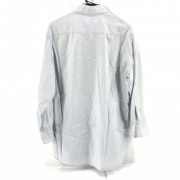 実際に弊社で買取させて頂いたPRADA/プラダ ストライプ 長袖シャツ 39/15.5の画像 1枚目