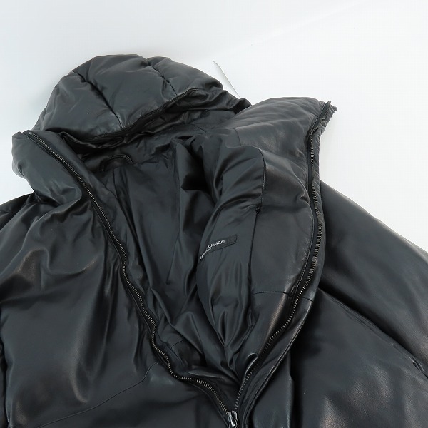実際に弊社で買取させて頂いたKAZUYUKI KUMAGAI ATTACHMENT/カズユキクマガイ アタッチメント ラムレザー ダウンジャケット/3の画像 5枚目
