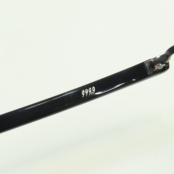 実際に弊社で買取させて頂いた999.9/フォーナインズ チタンシャーリング 度入り 眼鏡/メガネフレーム/アイウェア S-801T-1090の画像 3枚目