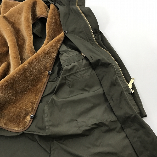 実際に弊社で買取させて頂いたMACKINTOSH/マッキントッシュ 高密度ポリエステル ライナー付き フーデッド コート G1C71-214-74 /40の画像 8枚目