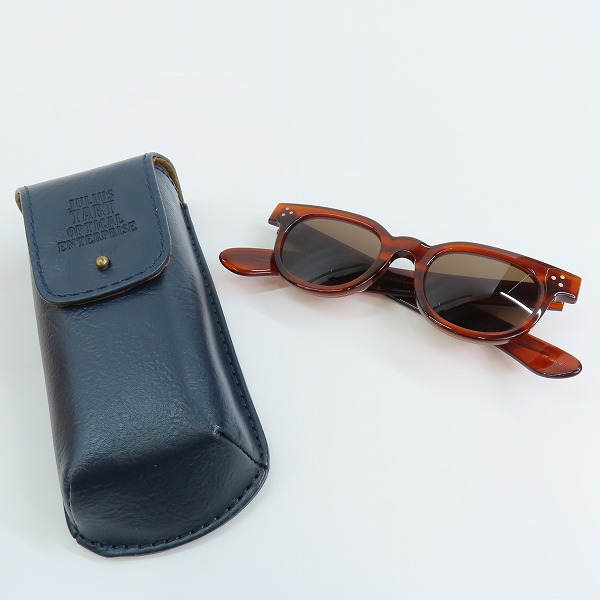 実際に弊社で買取させて頂いたJULIUS TART OPTICAL/ジュリアス タート オプティカル サングラス/アイウェア PL-005Gの画像 8枚目