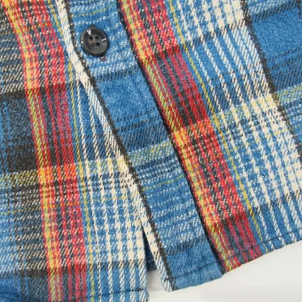 実際に弊社で買取させて頂いたTHE FLAT HEAD/フラットヘッド GLORY PARK/グローリーパーク チェック フランネルシャツ 42の画像 5枚目