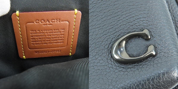 実際に弊社で買取させて頂いたCOACH/コーチ チャーター  レザーボディバッグ CP162の画像 4枚目