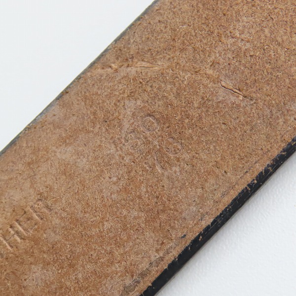 実際に弊社で買取させて頂いたBEAMS/ビームス レザーベルト ブラックの画像 5枚目