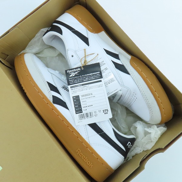 実際に弊社で買取させて頂いたReebok/リーボック CLUB C 85 REVENGE VINTAGE/クラブシー 85 リベンジ ヴィンテージ スニーカー/100202316/27.5の画像 8枚目
