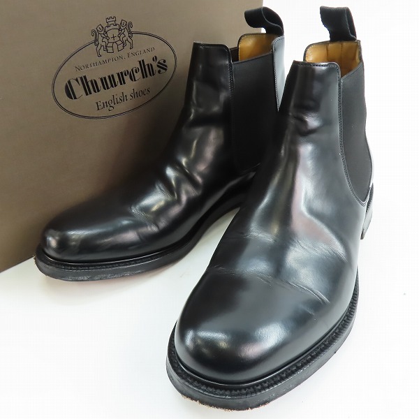 実際に弊社で買取させて頂いたChurch's/チャーチ WELLS 103ラスト サイドゴアブーツ BLACK POLISH BINDER/8.5F