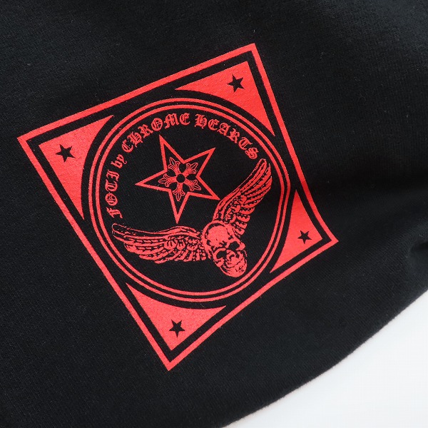 実際に弊社で買取させて頂いた【JPタグ】CHROME HEARTS/クロムハーツ FOTI/フォティ 袖ロゴプリントジップパーカー/Lの画像 7枚目