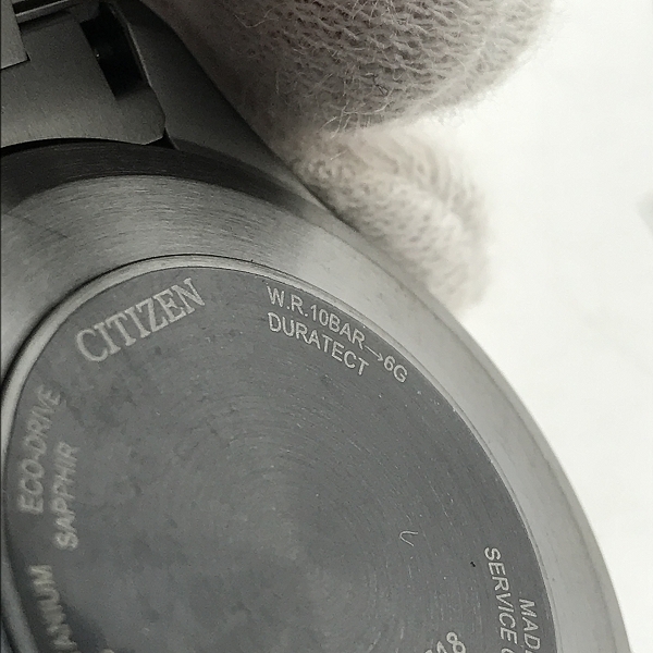 実際に弊社で買取させて頂いたCITIZEN/シチズン ATTESA/アテッサ Eco-Drive/エコドライブ 腕時計  F950-T027318の画像 6枚目